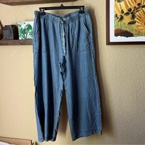 Splendid Lyocell Crop Wide Leg Pants, Small NWT